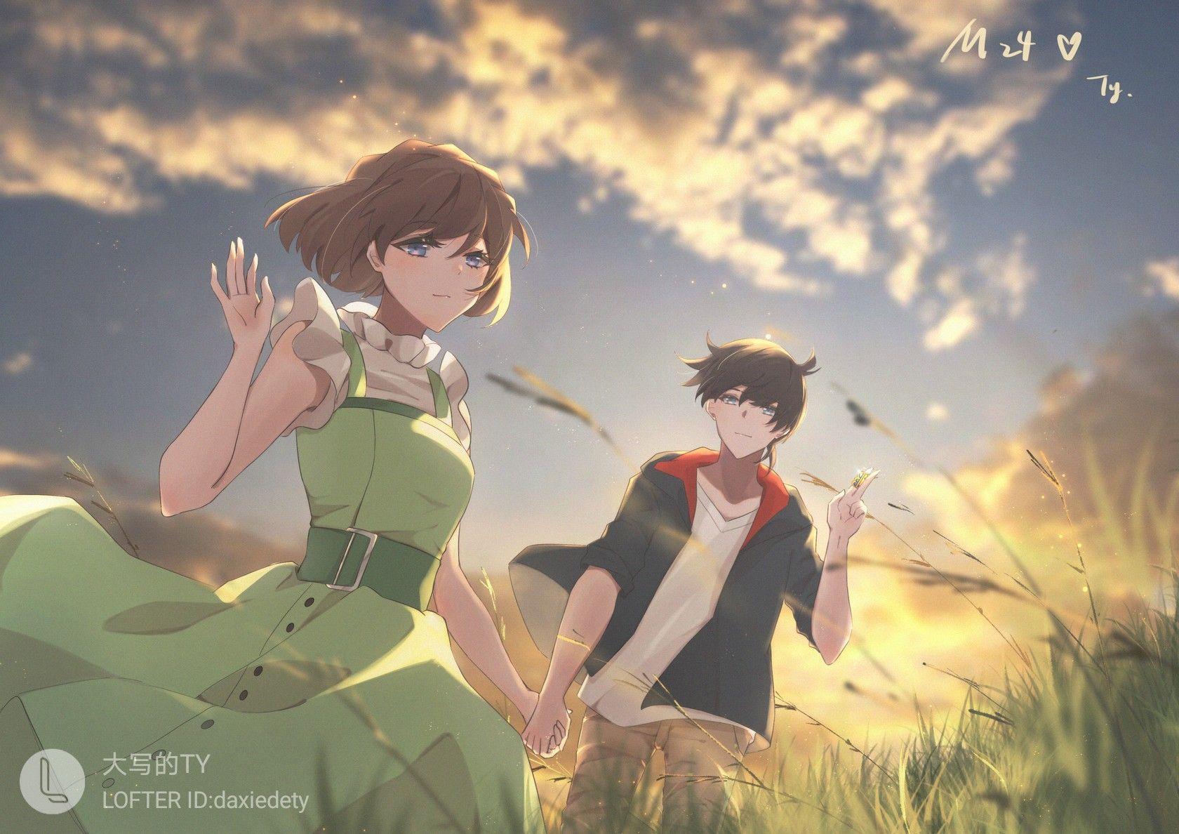 有没有柯南和灰原哀的情侣头像? - 知乎