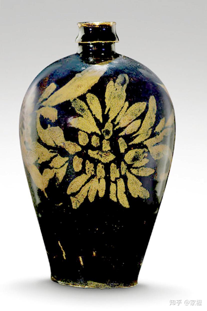 图36:纽约佳士得2005年拍卖山西金黑釉铁锈花盏图37:河南汝州出土北宋