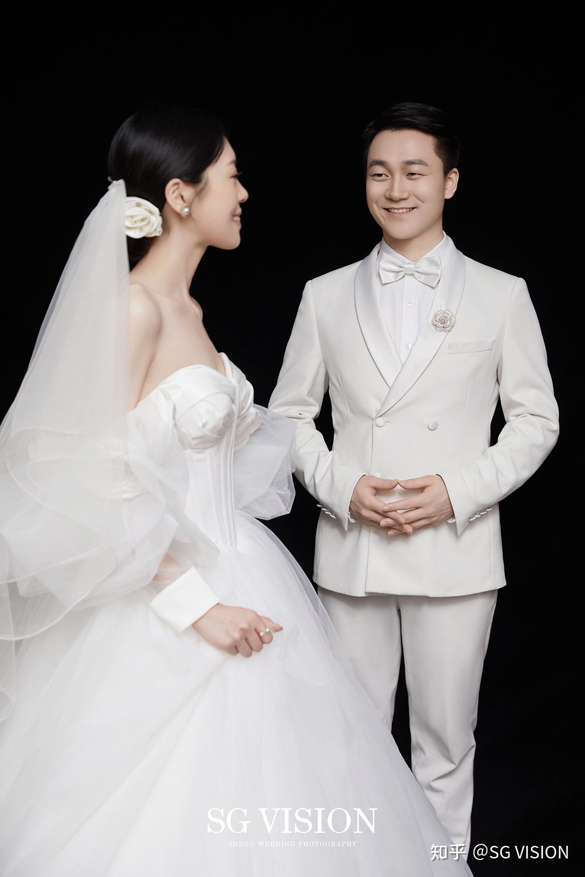 福州婚纱照白月光系列室内主纱极简婚照