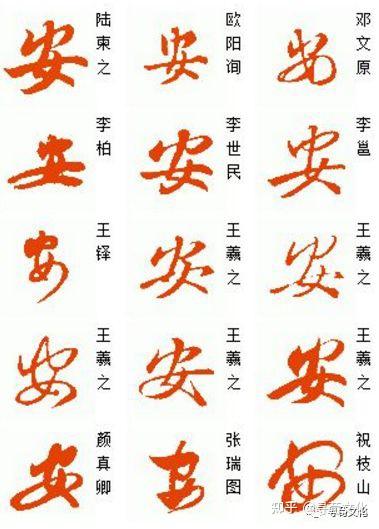 安-汉字的艺术与中华姓氏文化荀卿庠整理 - 知乎