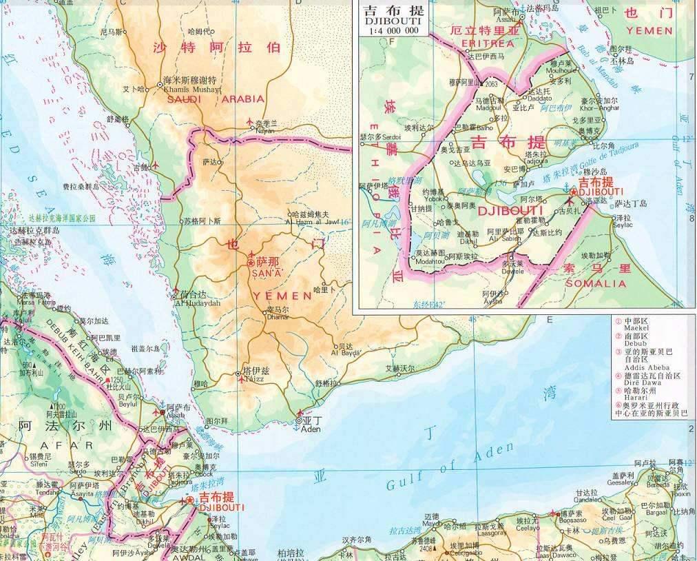 索马里沿岸及临近的亚丁湾,红海海域是连接亚,非,欧三大洲的要冲,为