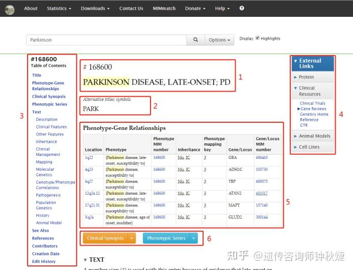 OMIM数据库使用方法简述 知乎