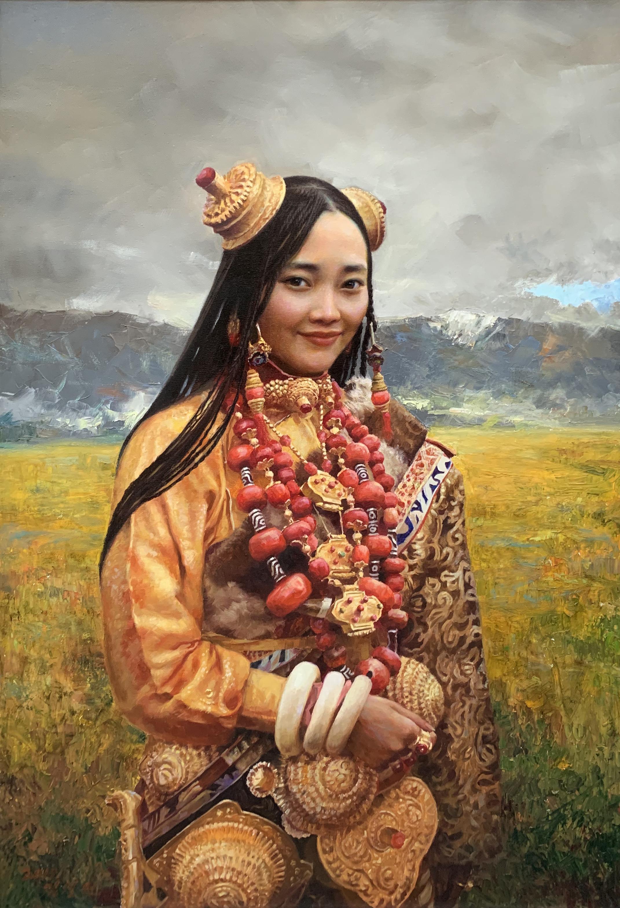 朝鲜油画金哲元一级艺术家