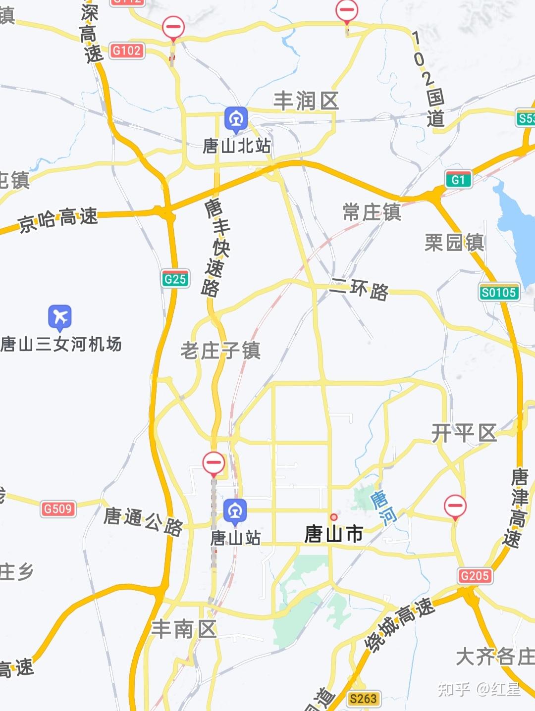 唐山火车路线图图片