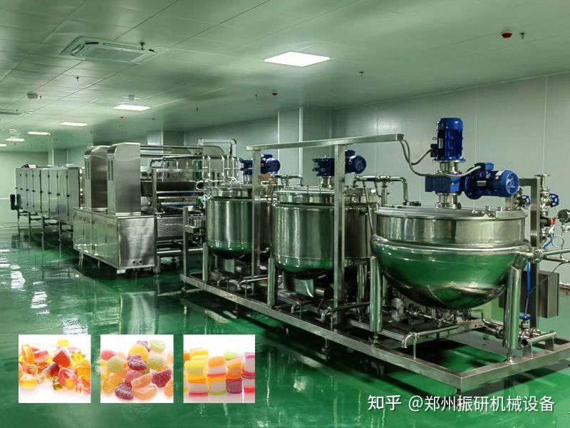 全自动软糖生产线机器加工水果凝胶小熊软糖及剥皮夹心爆汁软糖果