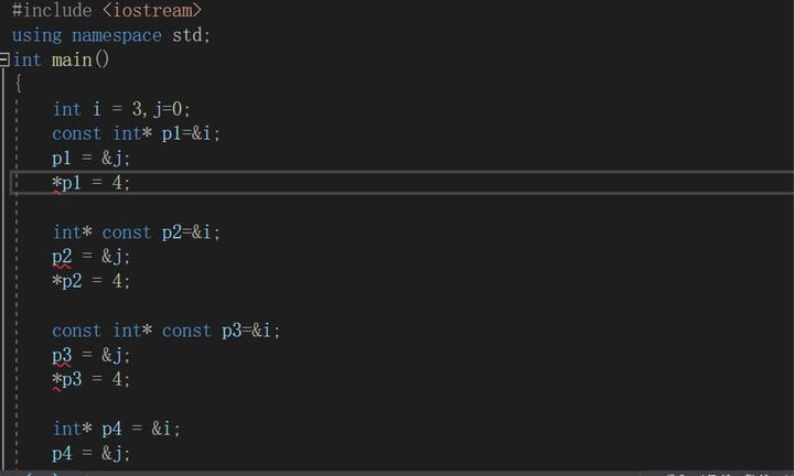 const int *p1和int *const p1的区别 - 知乎
