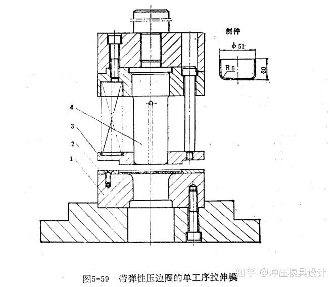 方形拉伸模具结构图图片