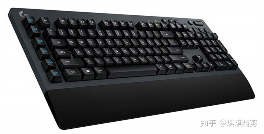 罗技g613是一款无线机械键盘,该键盘外观时尚大气,左上角印有一个"g"
