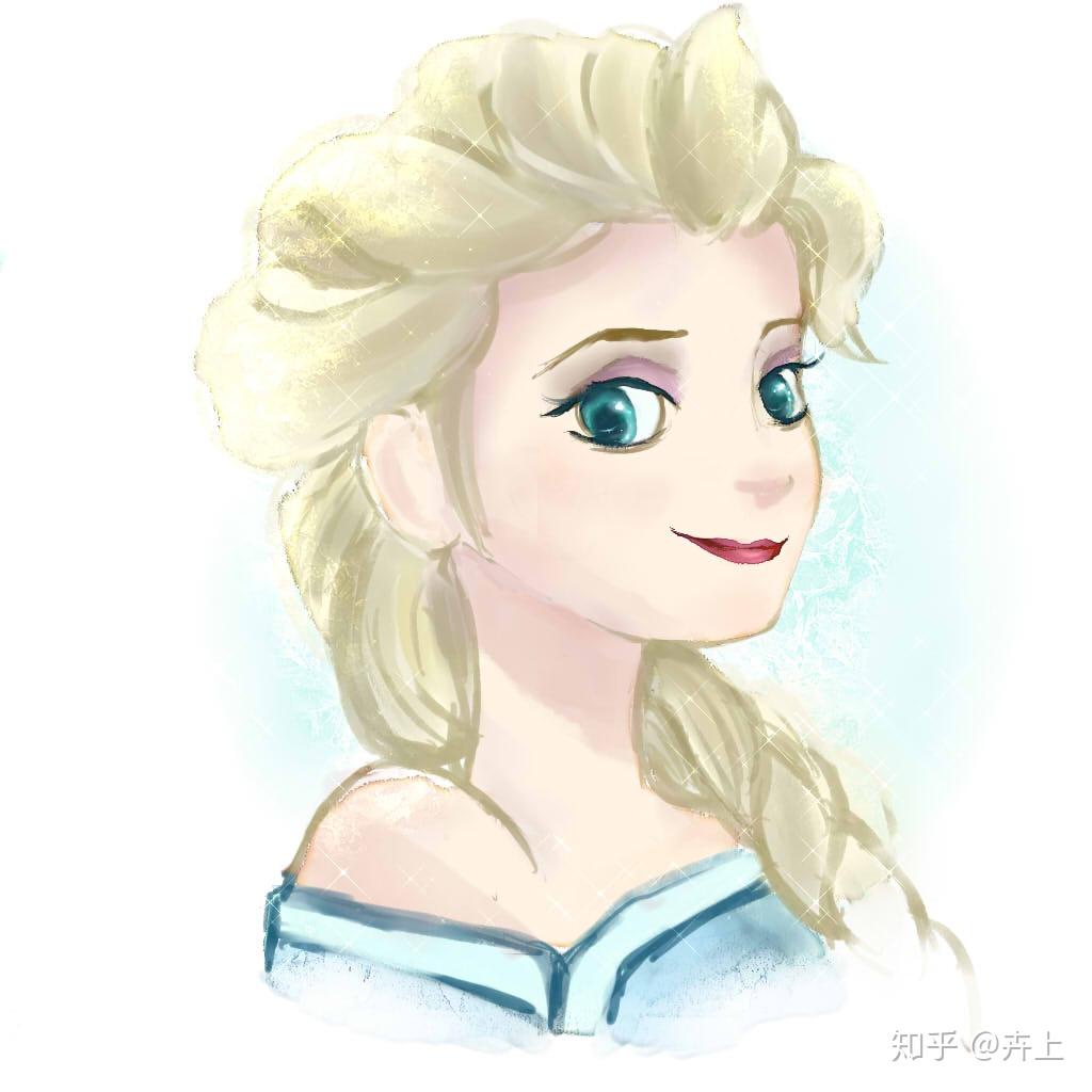 跪求冰雪奇缘艾莎的图片可以当qq头像的那种自己做的实在太难看了希望