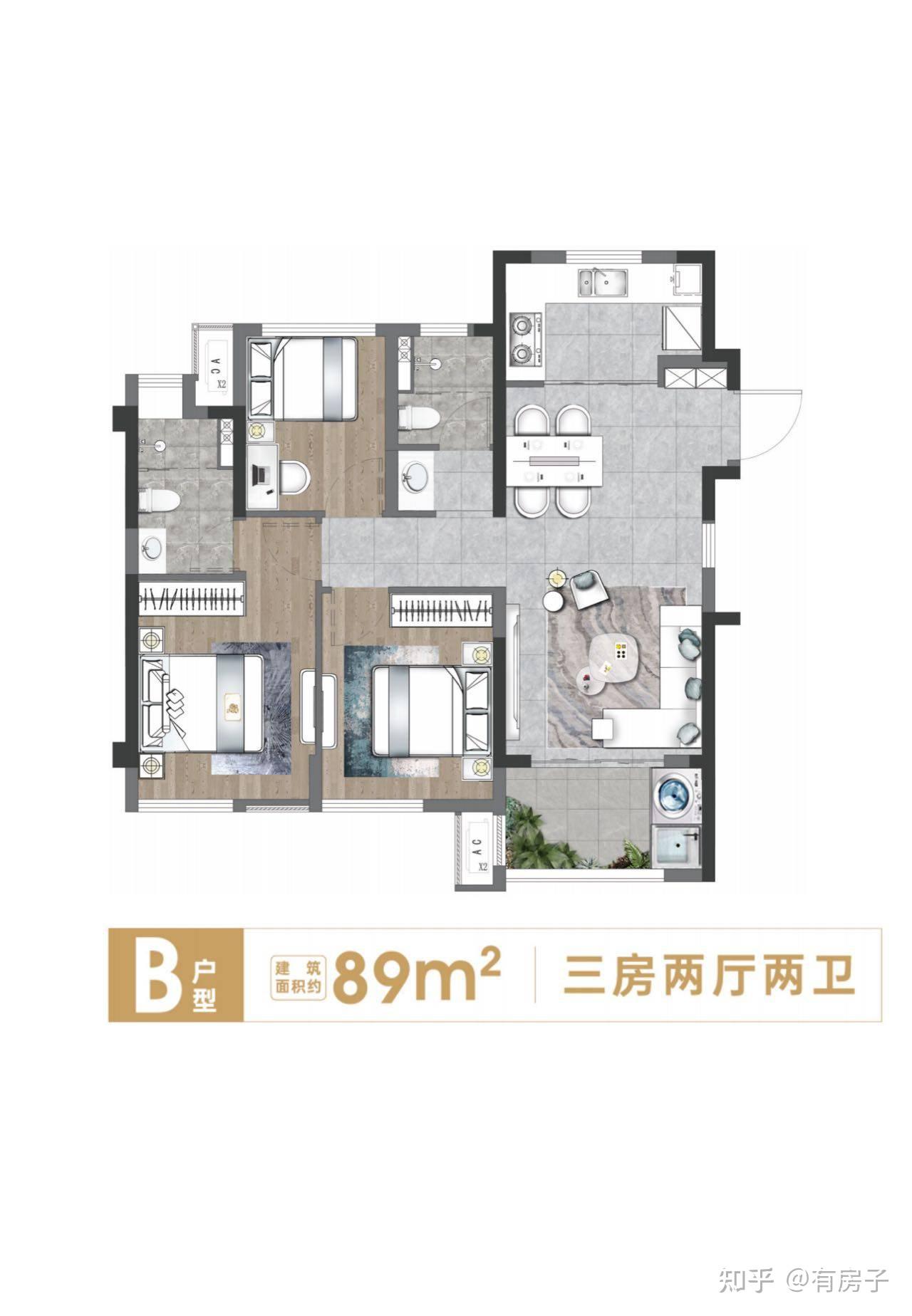 象屿国贸星璟原户型怎么样?南北通透 三开间朝南 - 知乎