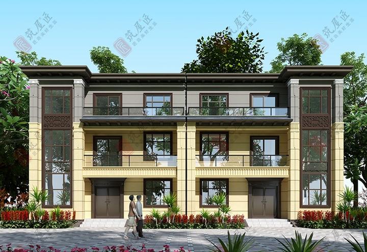 兄弟一起住怎么建房？这套新中式双拼别墅就是答案 - 知乎