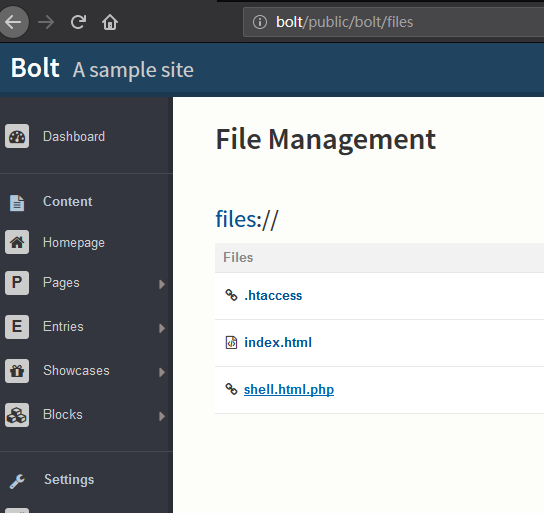bolt cms V3.7.0 xss和远程代码执行漏洞 bolt cms V3.7.0 xss和远程代码执行漏洞