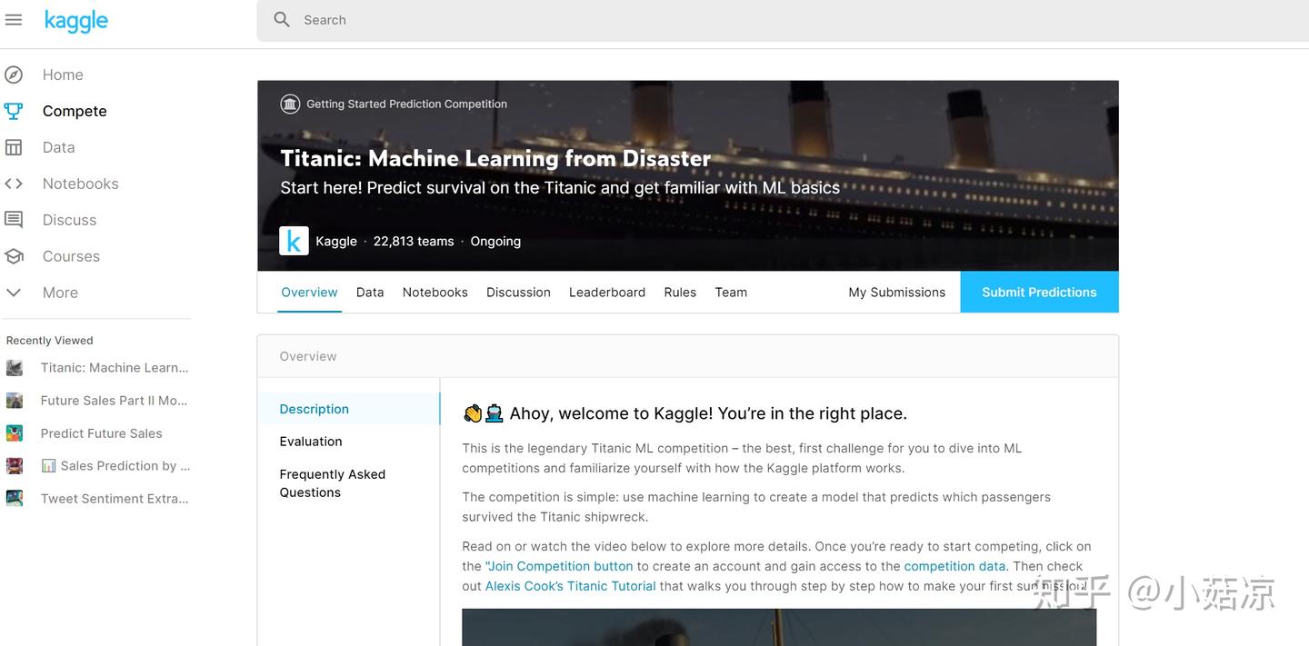 Kaggle Interface kaggle注册与简单介绍 - 知乎