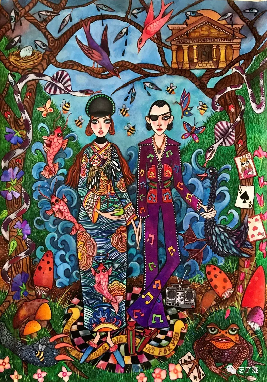 gucci合作的知名插画师unskilledworker的helendownie述说她的创作