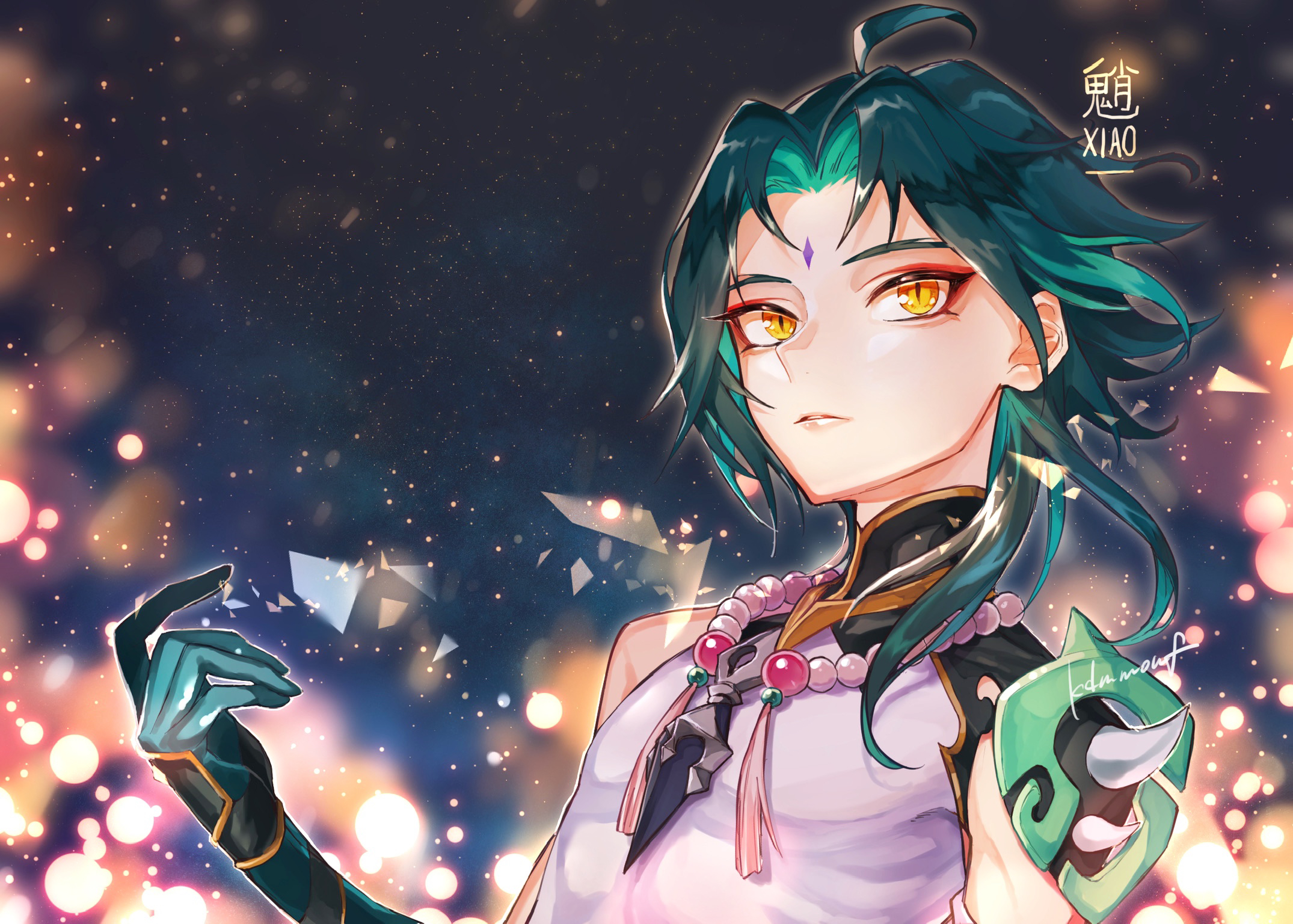 求原神魈高清美图无水印