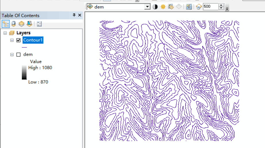 arcgis等值线图绘制图片