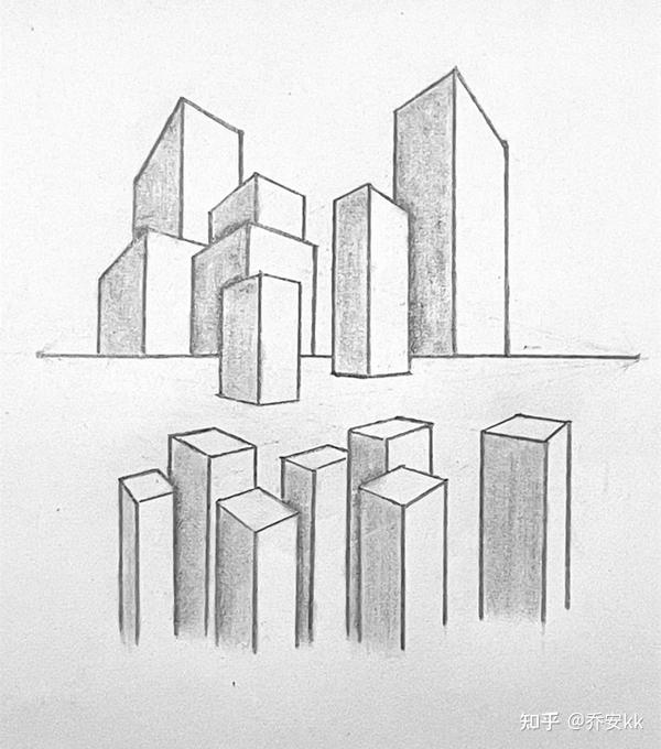第二十六课:用两点透视画城市