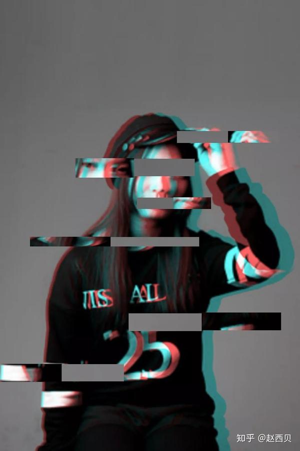 如何用手机给自己修一张炫酷的故障风人物错位海报