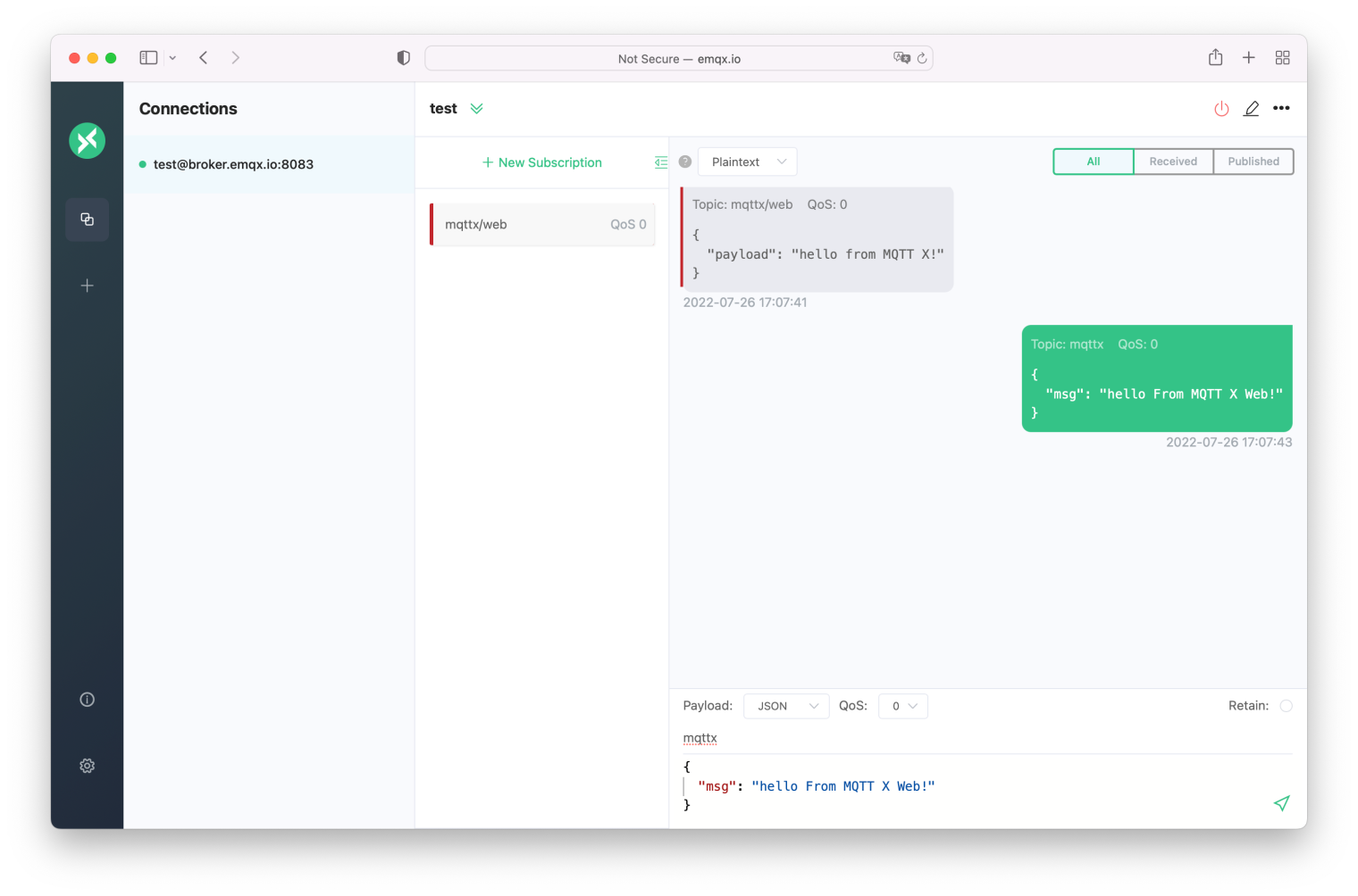 Mqtt x web mqtt 5 0 