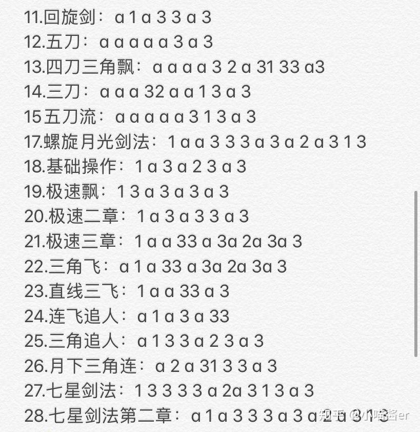 有没有人可以告诉我露娜的全部连招吗