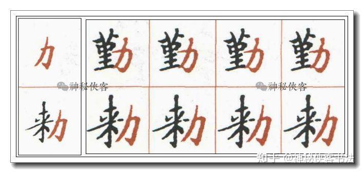 《灵飞经》小楷偏旁技法全集（动态图教学）(小楷灵飞经视频)