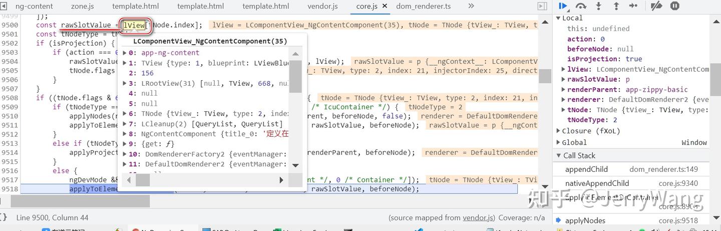Angular 内容投影 content projection 关于选择器问题的单步调试 - 知乎