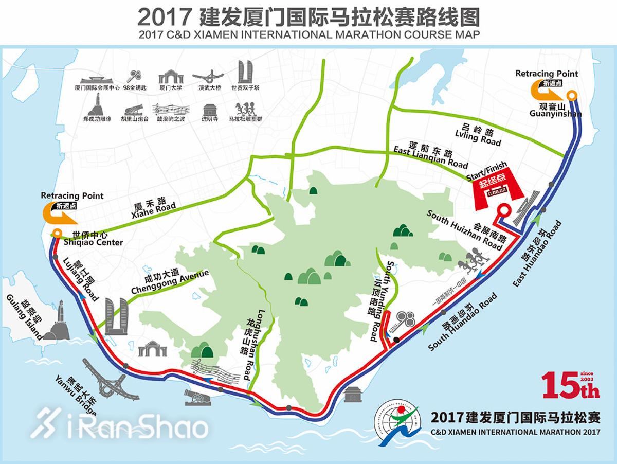 独家 | 厦马15年 一张图看懂2017厦门马拉松