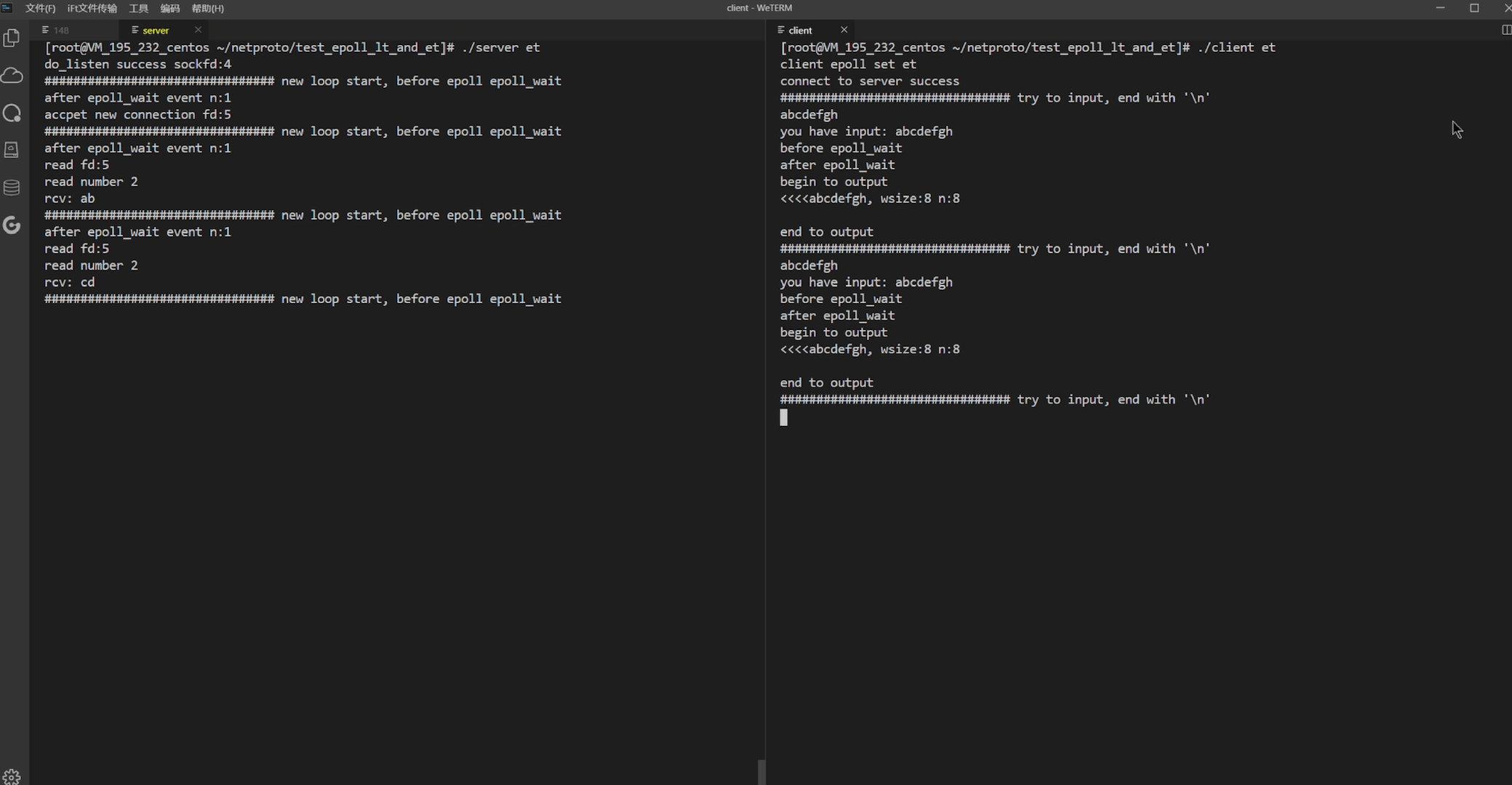  linux epoll 