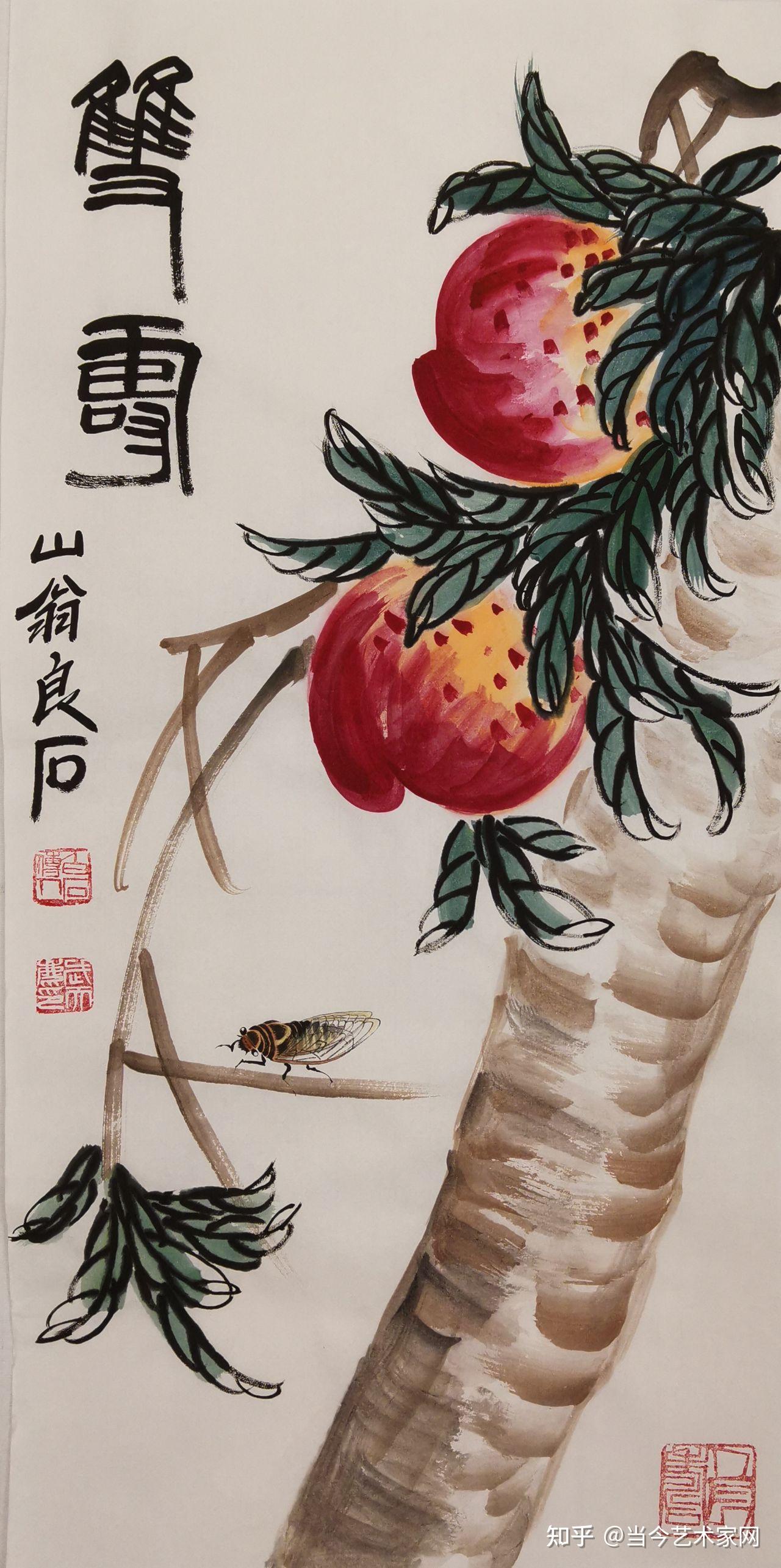 寄萍堂上老人齐白石先生的嫡孙女齐丽霞大师的衣钵亲传入室大弟子良石