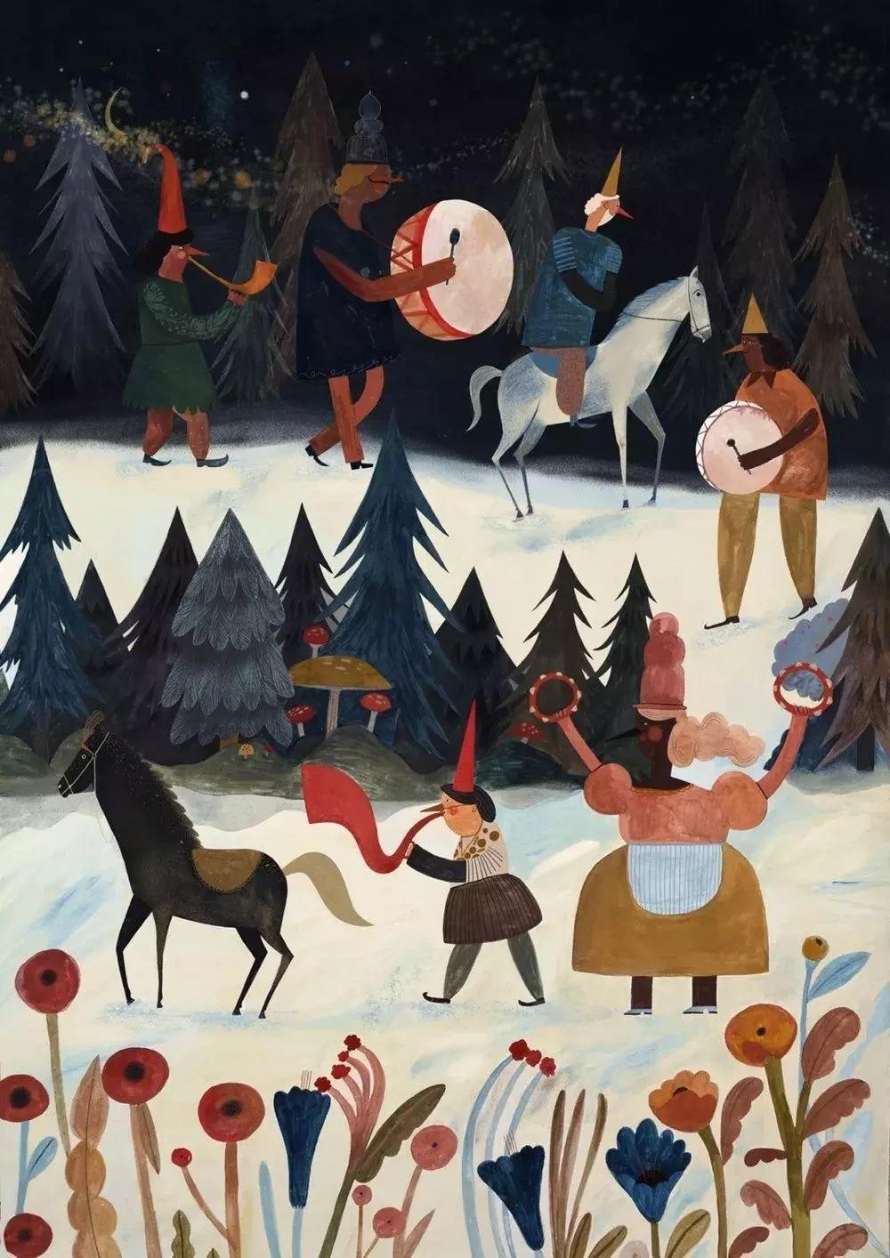 插画作品赏析 | 瑞典插画师 adelina lirius 用手绘编织了一个个美妙