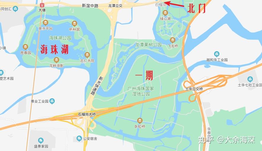 广州湿地公园地图图片