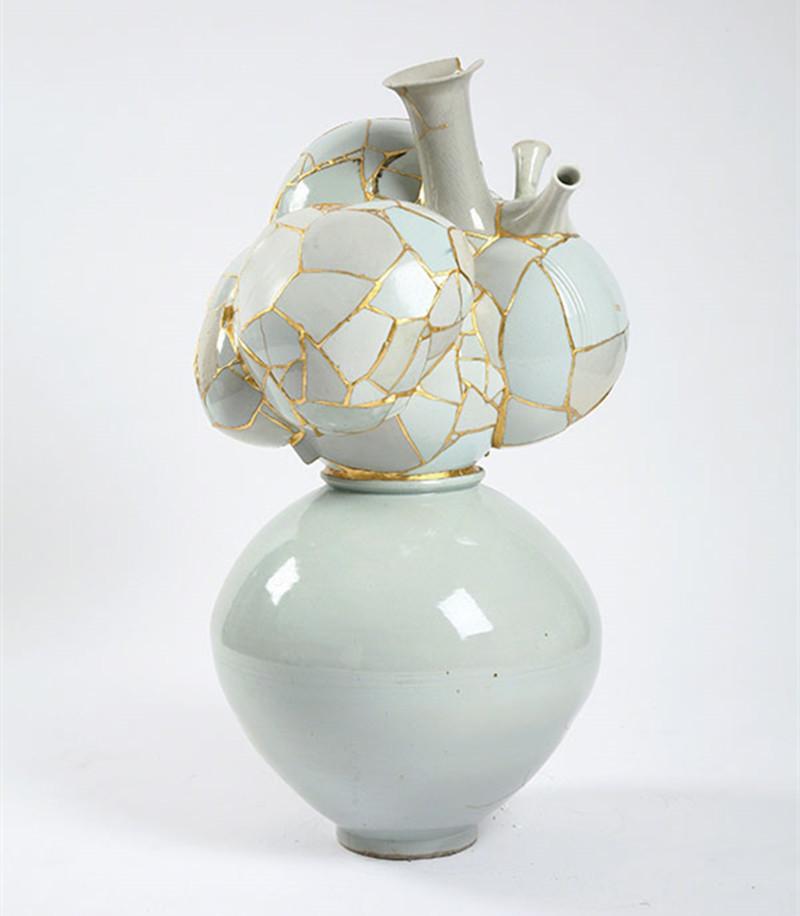 陶瓷 | 碎瓷片金缮艺术