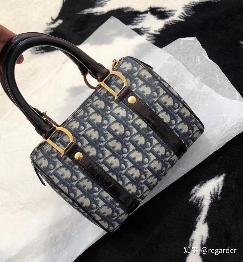 最开始爱上的dior波士顿老花中古包