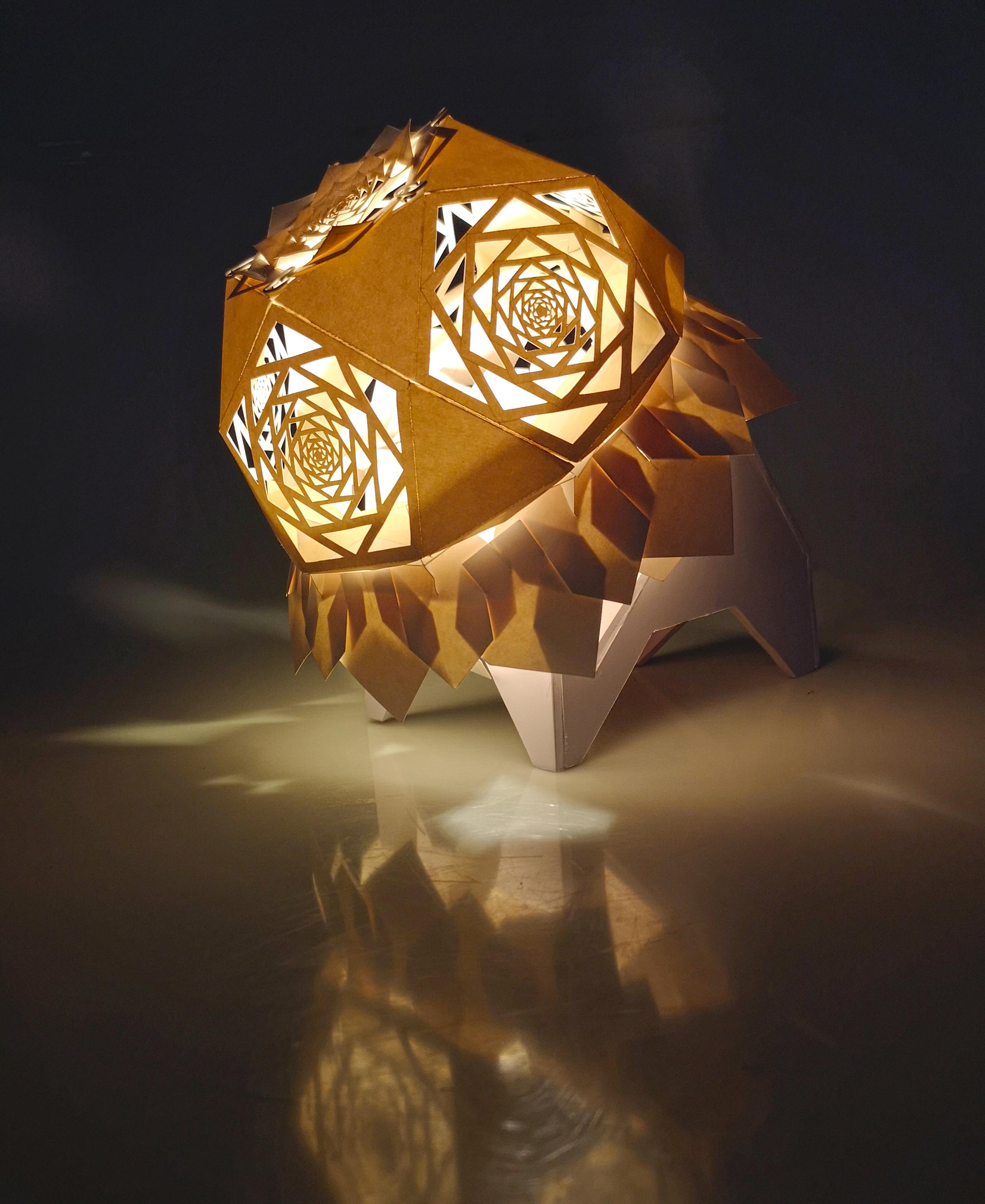 立体构成灯具,手工设计制作,diy灯具