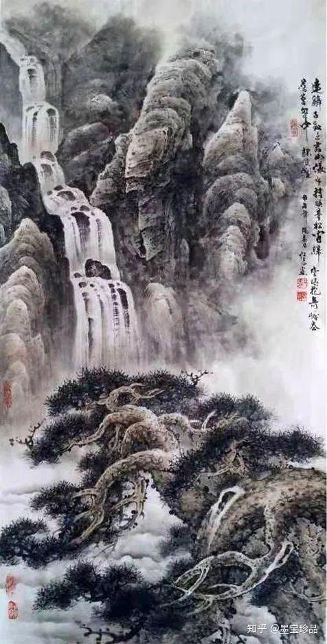 东崖复沓西峰峥嵘书画双修功成卓越著名书画家江晨作品欣赏