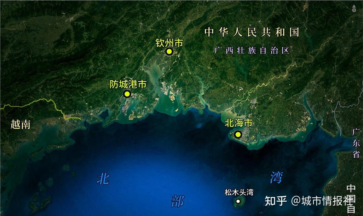 广西沿海城市地图图片