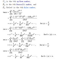 计算机科学与技术硕士方铭arcsinx和tanx的泰勒展开有没有通项公式?