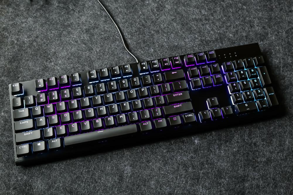 搭载樱桃全新viola轴体验如何海盗船k60prorgb机械键盘抢先评测