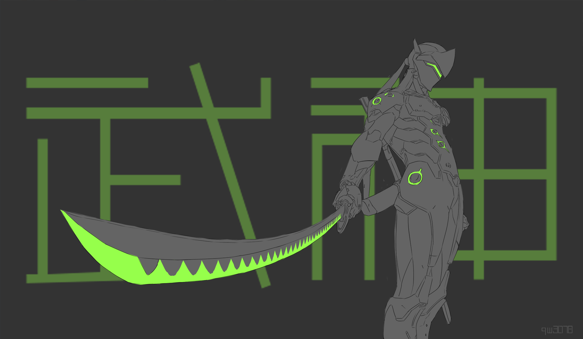 有哪些值得推荐的守望先锋中源氏的壁纸