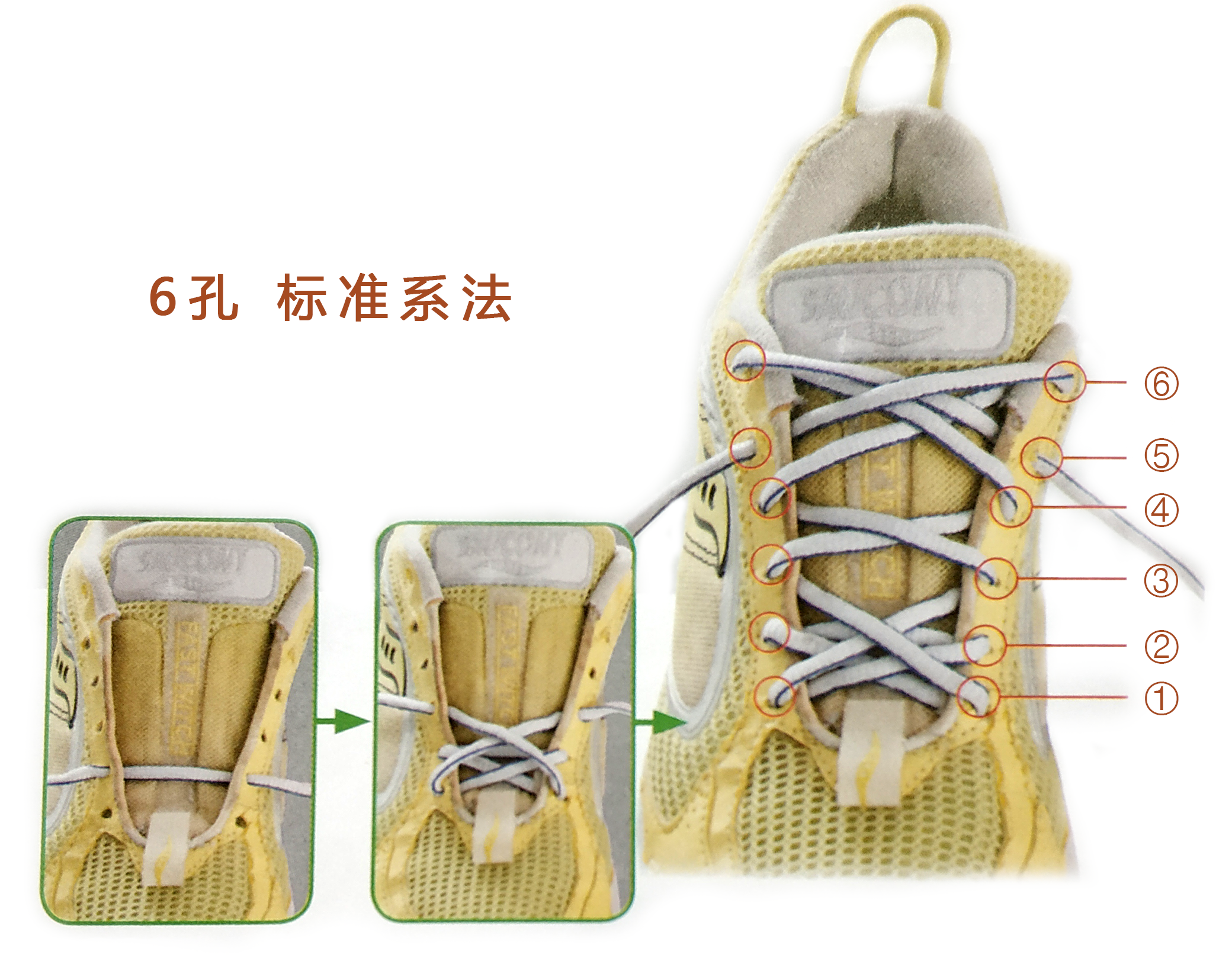 鞋带的螺旋系法图片