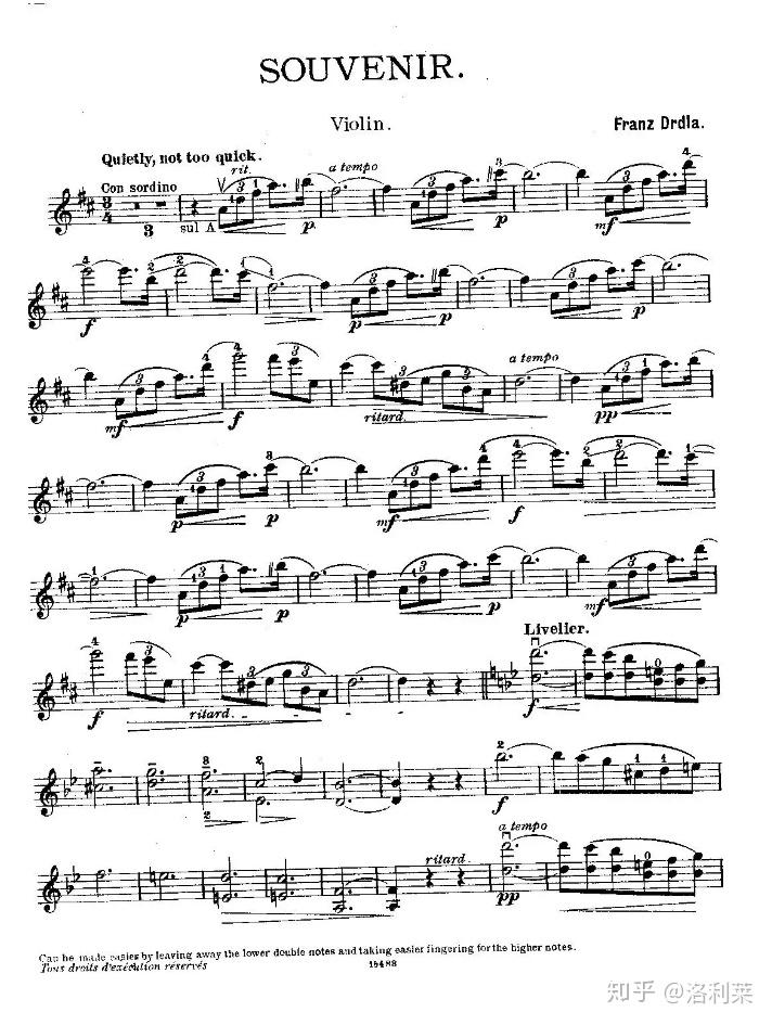 有啥简单易上手的小提琴曲子