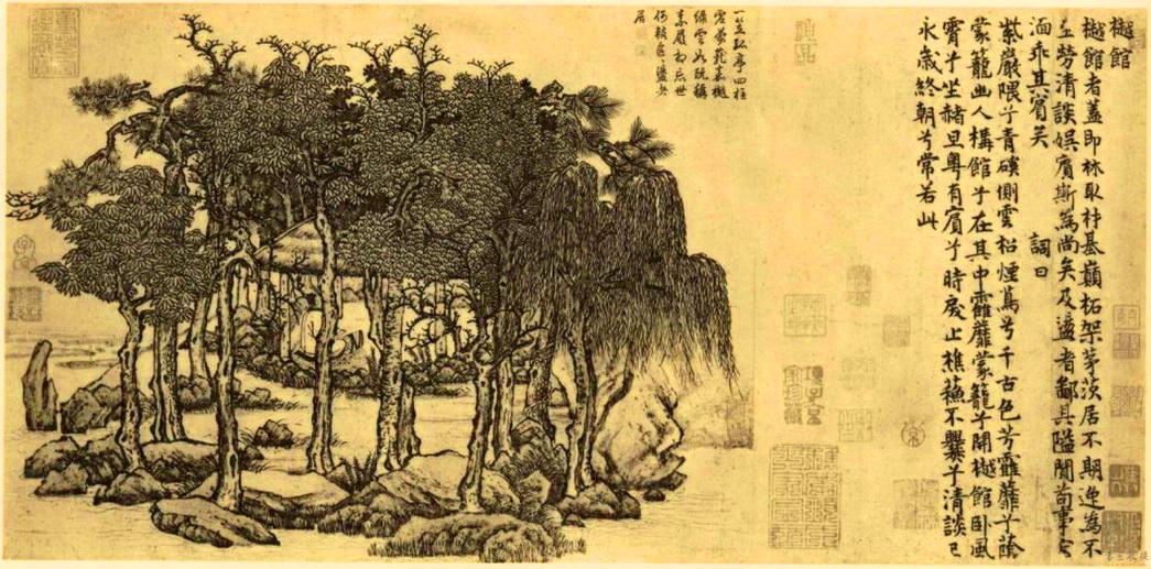 张三丰称道的八位隐者之一:卢鸿《草堂十志图》