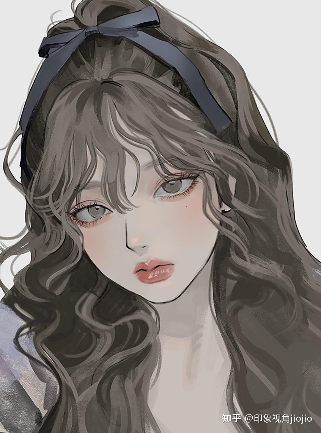 好a好飒的小姐姐插画散发着一种让人心潮澎湃的清冷美韩国画师dkfhd