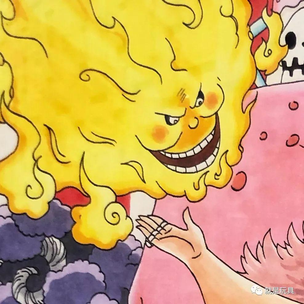 大妈全家福漫啵海贼王bigmom海贼团限量版画