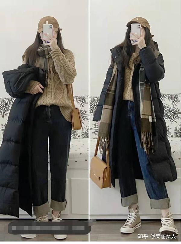 黑色长款羽绒服搭配什么裤子和鞋好看 - 知乎