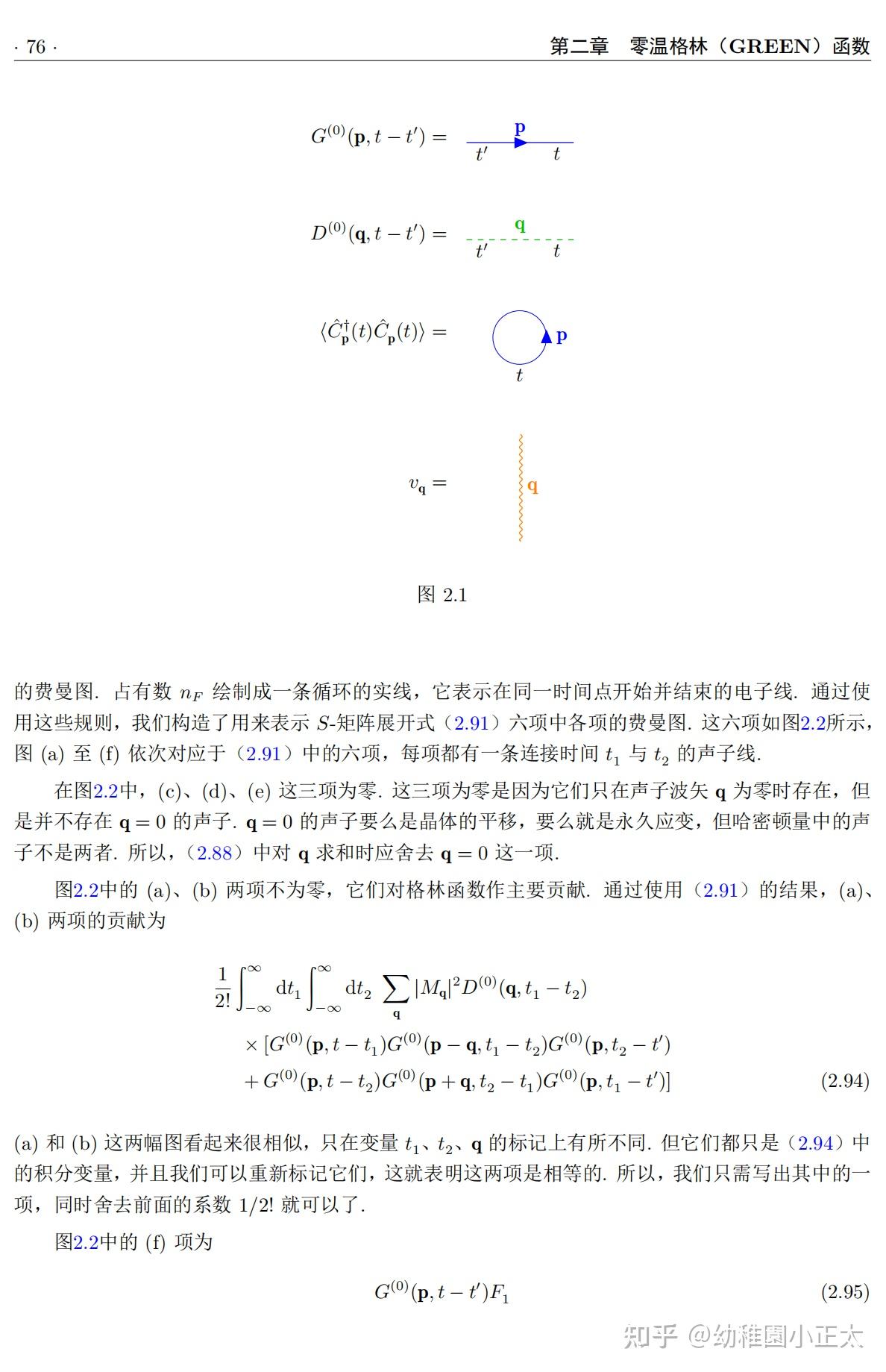 mahan2000第二章零温格林函数25费曼图feynmandiagram