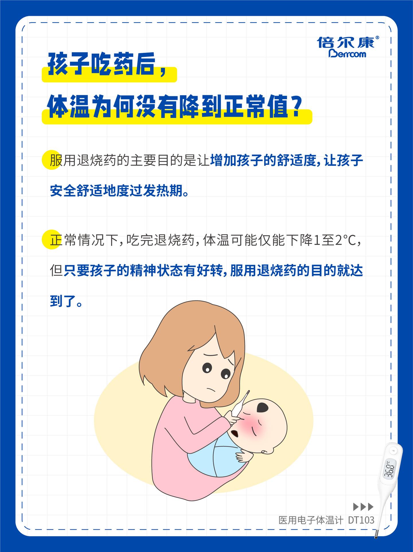 倍尔康|孩子吃了退烧药,测体温没有下降怎么回事? - 知乎