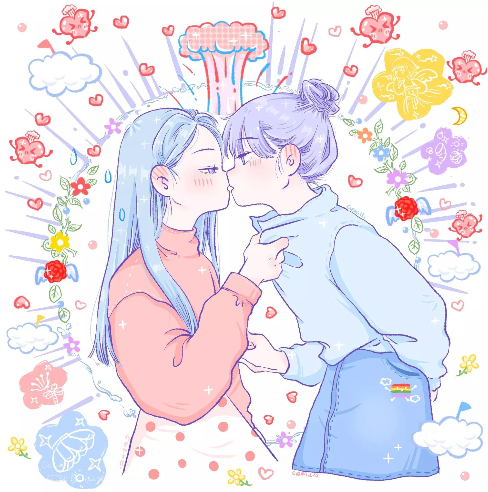 能分享一下你收藏的彩虹色头像吗