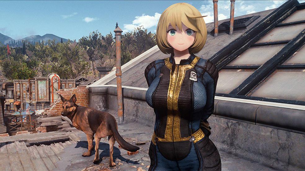 万物皆可萌 日本玩家自制mod 将 辐射4 改造成二次元世界 知乎