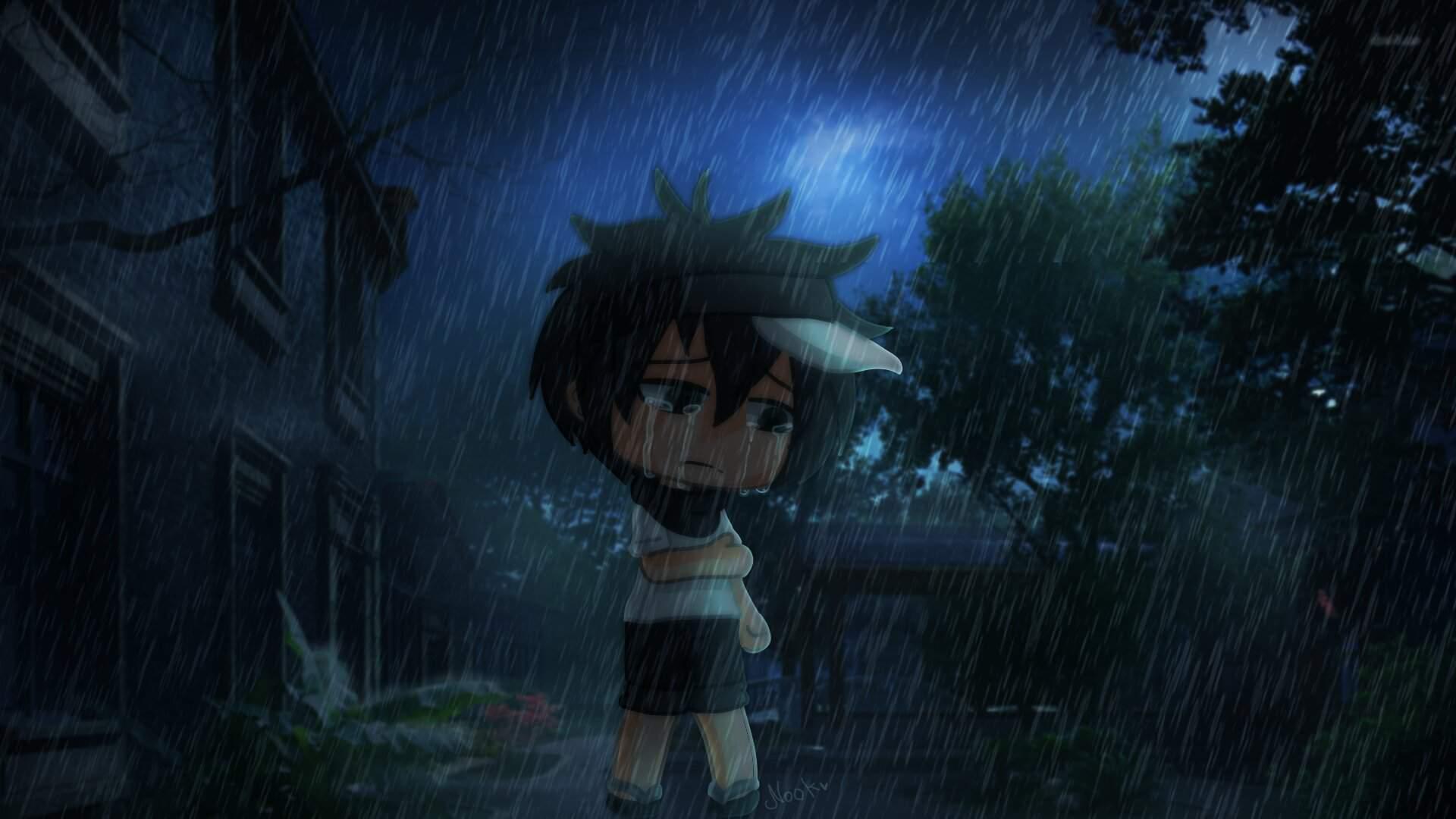 Rainy Anime HD Beauty by catzz